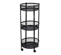 Well Home Carro de cocina plegable con ruedas Ø37x88cm