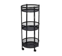 WELL HOME MOBILIARIO & DECORACIÓN Carro de Cocina Plegable con Ruedas Ø37x88cm