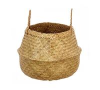 Well home - cesta plegable de caña natural de 43,5x29 cm