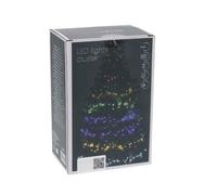 Well home clúster de 400 luces led multicolor con controlador - 8 metros de longitud 14 cm