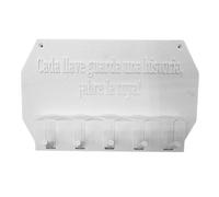 Well home - colgador de llaves de pared "cada llave guarda una historia ¡abre la tuya!" color blanco 11.1 cm