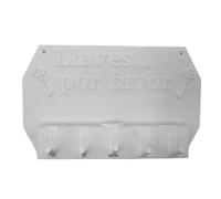 WELL HOME MOBILIARIO & DECORACIÓN Colgador de llaves de pared ''Llaves por favor'' color Blanco