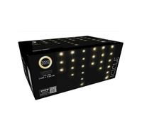 Well home conjunto de luces de cortina con 172 luces led blanco cálido con control remoto 40 cuerdas 18 cm