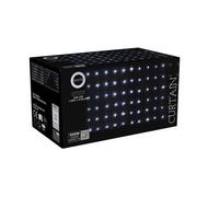Well home conjunto de luces de cortina con 240 luces led blanco con control remoto de 40 cuerdas