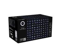 Well home conjunto de luces de cortina con 400 luces led blanco con control remoto de 20 cuerdas 18 cm