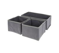 Well home conjunto de organizador de 3 piezas en gris oscuro 28 cm