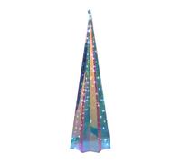 Well home cono luminoso de navidad con base de estrella con 40 luces led h.40cm