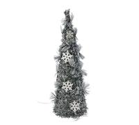 Well Home Cono Navideño con 20 Luces Micro LED con Copos de Nieve H. 40cm