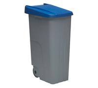 Well Home Contenedor Reciclo 110 litros Cerrado, Azul, 88x57x42 cm