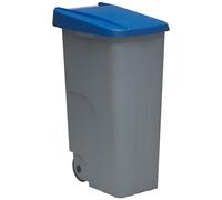 Well Home Contenedor Reciclo 110 litros Cerrado, Azul, 88x57x42 cm