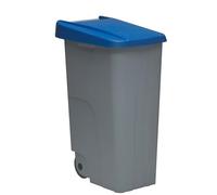 Well Home Contenedor Reciclo 85 litros Cerrado, Azul, 76x57x42 cm