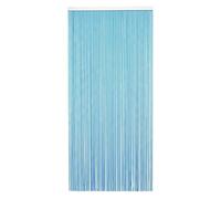 Well Home Cortina para Puertas 90x210 cm Modelo Aneto N.5 Azul - Cortina Decorativa de Paso - Separador de Ambientes Ligera y Funcional, Unidad