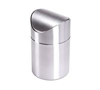 Well home cubo de basura con capacidad de 1,5 litros de acero inoxidable con tapa 12 x 17 cm.
