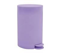 Well Home Cubo de basura con pedal de baño OSAKI 3L, color lavanda mate