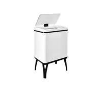 WELL HOME - Cubo de basura inteligente con apertura automática y contacto manual 30L, 35,5x26x60cm color blanco.