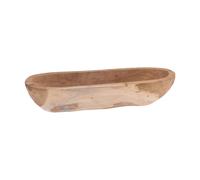 Well Home Cuenco en forma de canoa en madera de raíz de teca 40x11x7cm