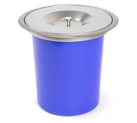 WELL HOME - de basura integrable en encimeras. con en acero inoxidable de 5-8L Azul