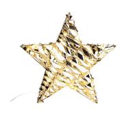 Well home decoración colgante con forma de estrella con 40 luces micro led 30x8x30cm 30 cm