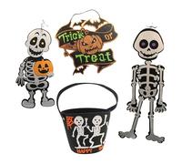 Well Home Decoración de Halloween II: 3 Figuras Colgantes + 1 Bolsa Caramelos