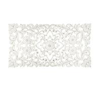 WELL HOME - Decoración de pared 'Fanny' en madera tallada 85x45cm