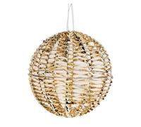 Well Home Decoración en Forma de Bola Luminosa Color Oro Brillante con 720 Luces Micro LED Ø40cm