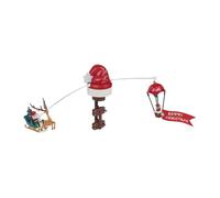 Well home decoración navideña con luces led y música para árbol de navidad