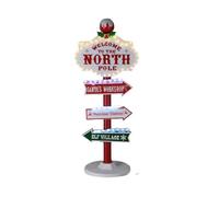 Well Home Decoración Navideña Letrero Exterior Polo Norte con LED H.95cm