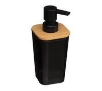 Well Home - Dispensador de jabón Negro 'Natureo' 200ml Diseño Moderno