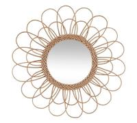 WELL HOME - Espejo Flor de ratán D.56cm