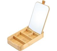 Well Home Espejo y Joyero rectangular ALAIS de Bambú en color marrón