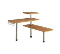 Well Home - Estante esquinero de bambú para la Cocina, Compacto y Elegante 45x43x38,5cm
