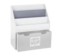 WELL HOME - Estantería con contenedor y ruedines en color gris