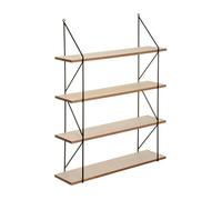 Well home - estantería de pared de metal mdf