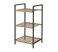 WELL HOME MOBILIARIO & DECORACIÓN Well Home Estantería para baño con 3 estantes, 5x70cm, Natural, 38x32,5x70 cm