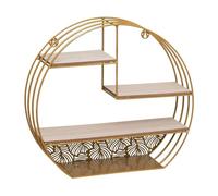 Well home - estanteria pared madera metal 15 cm
