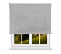 Estor Enrollable Translúcido Liso - Gris, 180 x 110cm (Ancho x Largo)/Tamaño de la Tela 177 x 105cm