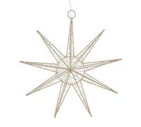 Well Home Estrella de Alambre LED Colgante con 20 Luces LED Decorativa 30x7x0cm