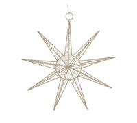 Well Home Estrella de Alambre LED Colgante con 20 Luces LED Decorativa 30x7x0cm