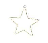 Well home estrella luminosa con 120 luces led blancos cálidos 30x30x0,5cm 30 cm