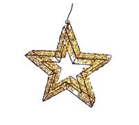 Well home estrella luminosa con 500 luces led y marco de metal 38x38x8cm 39 cm