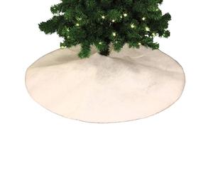 Well Home - Faldón para Árbol de Navidad de Efecto Nieve Color Blanco Ø100cm