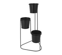 Well home - florero metálica con 3 macetas con marco 23.5 cm