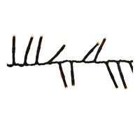 Well Home Guirnalda Clúster con 600 Luces LED Blanco cálido con Temporizador - 69 Metros