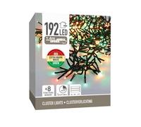 Well Home Guirnalda de 192 Luces LED Rojo, Verde y Blanco cálido con 8 Funciones y Temporizador - 1,4 Metros