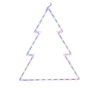 Well home iluminación navideña árbol con 41 luces led rgb con controlador 60x48x0,6cm