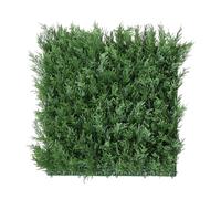 Well Home Jardín Vertical Artificial, Panel de Seto 100x100cm, para decoración Interior y Exterior - Cedro en Color Verde