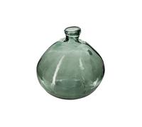 Well home jarrón redondo uly diám. 21 cm cristal reciclado caqui