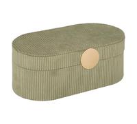Well Home Joyero 'Enya' de terciopelo de diseño elegante y suave al tacto 25,5cm