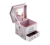 WELL HOME - Joyero musical con bailarina caja organizadora 14,3x14,2x16cm