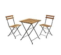 Well home - juego 'bistro' de mesa + 2 sillas en madera